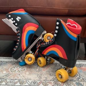 Moxi rainbow skates LIKE NEW size 8.